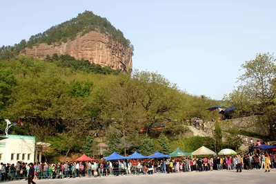 麥積山景區旅游接待火爆-